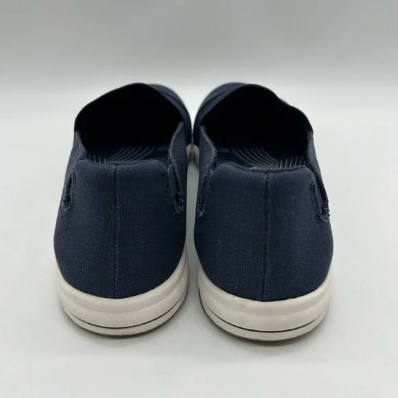 Clarks Cloudsteppers Breeze Vibe Navy Slip-On Shoes Women’s Size 10 NWB - Picture 7 of 11